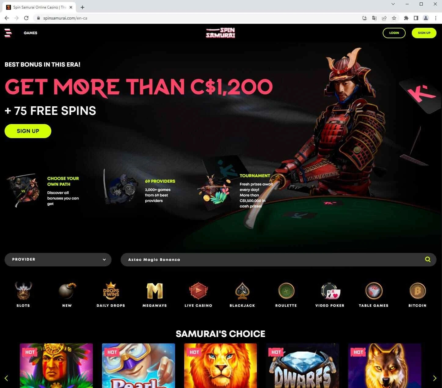 Spin Samurai Casino No Deposit Bonus: Ontdek de Voordelen